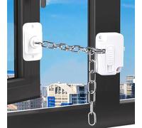 Blocca Finestre Per Bambini, 2 Pezzi Lucchetto Frigorifero, Blocco Porta Blocco Finestra, Lucchetto per Finestre Armadi Porte Guardaroba - Autoadesiva Regolabile con Adesivo Forte