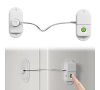 Blocca Finestre per Bambini, Lucchetto per Frigorifero con Impronte Digitali, Lucchetto Armadio Senza Foratura, Ricarica USB, Limitatore Apertura Finestra, Adatto per Uso Domestico e Ufficio, Bianco