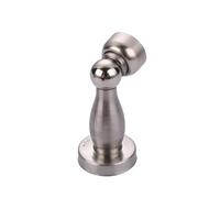 blocca porte Fermaporta magnetico Fermaporta magnetico in bronzo Supporto da parete for montaggio a pavimento con magnete for porte resistenti fermaporte(Silver)