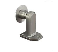 blocca porte Fermaporta magnetico for pavimento che ammortizza i fermaporta superiori for carichi pesanti for pavimenti for uffici domestici fermaporte(Silver,No-drill)