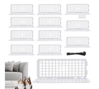 Blocca spazi vuoti per mobili - Ferma giochi sotto il divano, barriera riempitiva per animali domestici da 12 pezzi, protezione per bordi del divano, accessorio per la pulizia della casa, pannello sal