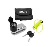 Bloccadisco Blocca Disco BCR Antifurto Cromato 5.5 mm + Cavo Moto Scooter MF9329