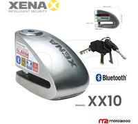 BLOCCADISCO CON SIRENA ALLARME XENA BLUETOOTH XX10 PERNO 14mm UNIVERSALE MOTO