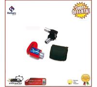 Bloccadisco Mini Disc Lock 6MM Per Scooter Moto Con Borsello Ferma Disco