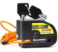 Bloccadisco Moto, Antifurto Moto Lucchetto Moto Con Allarme 110DB, Blocca Disco