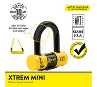 Catena antifurto a disco Auvray Xtrem Mini Jaune 16 mm
