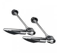 Bloccaggi Quick Release QR-93 Bici Strada/MTB Disco - Anteriore 100mm, Posteriore 130/135mm, Nero