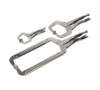 Bloccaggio 'C' Morsetto Set 3pc - Sealey AK66 Nuovo