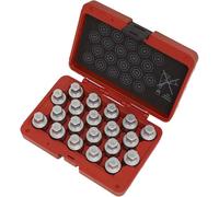 Bloccaggio Dado Ruota Rimozione Set Chiavi 20pc - SX215 Sealey Per Vauxhall OE