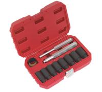 Bloccaggio Dado Ruota Set Rimozione 10pc - Sealey SX272 Nuovo