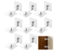 Bloccaggio di sicurezza per mobili, 8 pezzi, fissaggio a parete senza foratura, ancoraggio a parete, sicurezza per bambini, fissaggio senza foratura, per armadio, cassettiera, carico di animali