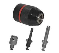 Bloccaggio Keyless Drill Chuck 1.5-13mm Capacità Gamma Mount 1/2-20UNF Sostituzione Metallo Keyless