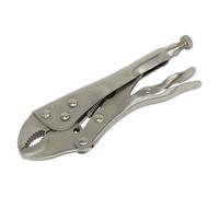 Bloccaggio Pinze 175mm Curvo Mandibola - Sealey S0486 Nuovo