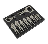 Bloccaggio Pinze Set 10pc - Sealey AK6800 Nuovo