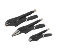 Bloccaggio Pinze Set 3pc Quick Release - Nero Serie - Sealey AK6863B Nuovo