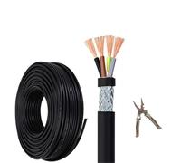 bloccare il cavo, Cavo schermato 22 AWG 4C UL2464 a bassa tensione for illuminazione automatica con nastro adesivo da 30 a 260 piedi(30ft)