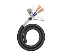 bloccare il cavo, Cavo schermato multipolare a nucleo solido 2/4 0,75 mm2 in lamina di alluminio Cu stagnato 1 metro for catena portacavi(2 Core)