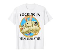Bloccare In Vulnerabile Stile Mad at Me Divertente Coniglio Meme Maglietta