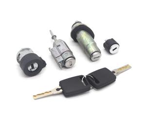 bloccasterzo 4D0905855G 4B0905851B Compatibile Con A6 C5 B4 1.9TDI Set Completo Di Serratura Interruttore Di Accensione Porta Sinistra Bagagliaio Cilindro Serratura Cilindro(SET)