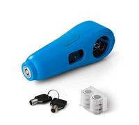 Bloccasterzo Auto Blocco antifurto per manubrio moto, per veicoli elettrici, bici da cross, casco modificato, blocco clacson fisso(Blue)