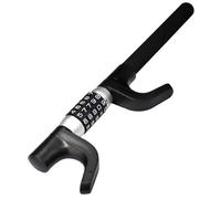 Bloccasterzo Auto Lucchetto a combinazione antifurto per auto, acciaio legato, ad alta durezza e durevole, blocco di sicurezza per volante(Black)