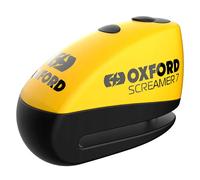 Oxford Screamer7 LK290 - Allarme antifurto per moto, alta sicurezza, 100 dB, disclock, per moto, ciclomotore, motocross, giallo/nero