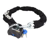 Oxford Nemesis LK473 - Lucchetto a catena con anello rotondo da 16 mm, per moto, 1,5 m, colore: nero
