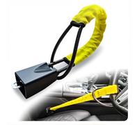 Bloccasterzo, per Smart 451 453 Fortwo Forfour Antifurto Auto, Bloccasterzo Auto, Testa in Metallo Lunghezza Regolabile Doppio Dispositivo Antifurto per Auto