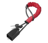 Bloccasterzo Universale per Auto con Cintura di Sicurezza - Antifurto Meccanico in Acciaio Rinforzato - Doppio Sistema di Blocco - 3 Chiavi Incluse - Auto, SUV, Camper