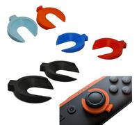 Bloccastick per Switch2 console di gioco Supporto per morsetti stabilizzatori per joystick Anello di fissaggio Protettore anti-deriva Fermo del bilanciere Impugnatura per pollice (blu chiaro/arancio)