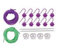 Bloccatori per aghi a maglia, 4 protezioni per punte per aghi, da cucito con pennarelli, cordoni e spille in metallo per progetti di uncinetto e lana