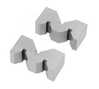 Blocchetti di riscontro, 2 pezzi in acciaio al carbonio ad alta precisione, blocco a V tipo M da 50 mm for strumento di misurazione della piattaforma blocco a V da 50 mm/75 mm(75mm set)