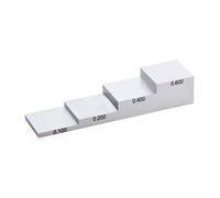 Blocchetti di riscontro, Blocco di calibrazione del calibro for tester di spessore ad ultrasuoni da 0,100/0,200/0,400/0,600 pollici, 4 passaggi for la calibrazione della linearità dello spessore