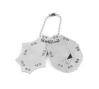 Blocchetti di Riscontro Calibro di saldatura Saldatura a raccordo Giunto a T Saldatura Gola Profondità Lunghezza Calibro Righello Strumento di ispezione saldatore(Style A 5pcs)