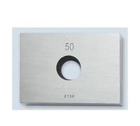 Blocchetti di riscontro in acciaio ad alta velocità da 1 pezzo, gamma 50 mm, non for ispezione e misurazione della pinza Misurazione precisa(50mm with holes)