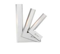 Blocchetti di riscontro, Righello Quadrato Con Bordo A Coltello Da 90 Gradi Misurazione Lama Multi-angolo Prova Ad Angolo Set Di Righelli A Forma Squadre Strumento Calibro(160x100 Square Ruler)