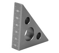 Blocchetti di Riscontro Strumento multifunzionale for righello quadrato for la lavorazione del legno in pollici in lega di alluminio da 45/90 gradi