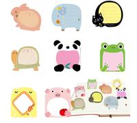 Blocchetti Memo Adesivi, 8 Pezzi Note Adesive dei Cartoni Animati, Piccoli Regali per Feste di Compleanno a Scuola per Bambini(160Fogli)