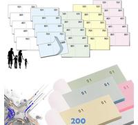 Blocchetti numerati da 1 a 100 colorati. Blocchi numeri per Lotterie feste, estrazioni, sagre. Formato 13 x 6 cm (Conf. da 2 Blocchetti 1-100)