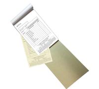 Blocchetti Ricevute Calzolaio in Duplice Copia Autocopianti, Riparazione, scarpe, Stivali, Borse, Cinture (Blocco, 20, Conteggio)