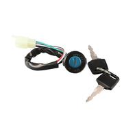 Blocchetto Accensione Per 50cc-150cc Quad 4 Ruote ATV Interruttore Di Accensione Cavo Per Moto Interruttore Di Avviamento Serrature Per Porte 2 Chiavi Blocco Accensione(4 Wires Male Plug)