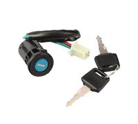 Blocchetto Accensione Per 50cc-150cc Quad 4 Ruote ATV Interruttore Di Accensione Cavo Per Moto Interruttore Di Avviamento Serrature Per Porte 2 Chiavi Blocco Accensione(4 Wires Female Plug)