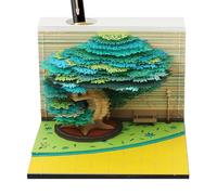 Blocchetto Appunti 3D - Calendario Albero 2026 Blocco Appunti Decor Scrivania,Taccuino Decorazione Casa Scuola Università - Regalo per Insegnanti Ufficio Casa Natale Capodanno