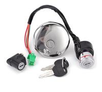 Blocchetto Avviamento Starter Compatibile con Suzuki Per GN125 1982-2001 Kit Serratura Sedile E Chiave Interruttore Accensione Tappo Carburante