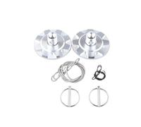 Blocchetto Cofano Motore Kit Perni Bloccaggio Cofano In Alluminio Universale Con Clip Bloccaggio Cofano Con Corda Aggancio Rapido Per Cofani Motore Auto Da Corsa Senza Foratura Serratura Cofano(Silver