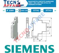 Blocchetto Contatti Ausiliari 230V 1NO+1NC per 5TT41 5TT42 Siemens 5TT4900