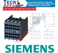 Blocchetto di Contatti Ausiliari 3NO+1NC 1NO 1NC per 3RH2 e 3RT2 Siemens