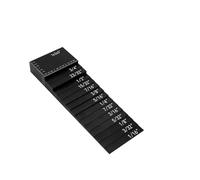 Blocchetto di riscontro, Set di righelli for altezze da 7 pezzi neri for tavolo e cuscinetto misurazione for lavori falegnameria(Noir)