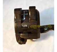 Blocchetto manubrio moto combinato in acciaio nero sinistro luci frecce clacson