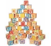 Blocchi ABC in legno Maxim Deluxe. Set di blocchi per il conteggio e le costruzioni con lettere dell'alfabeto